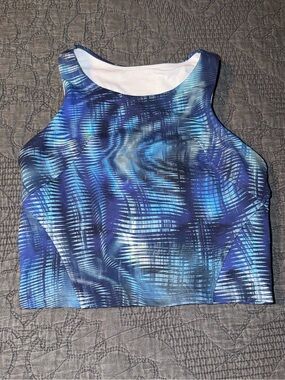 Lululemon Invigorate Training Tank Top-Shapeshifter Flux Blue Multi-Size 4